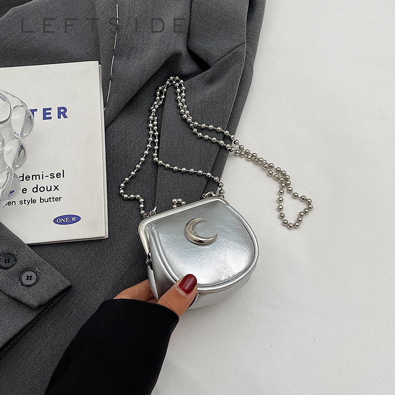 Luxury Bags Cute - Srebrne mini urocze torby na ramię