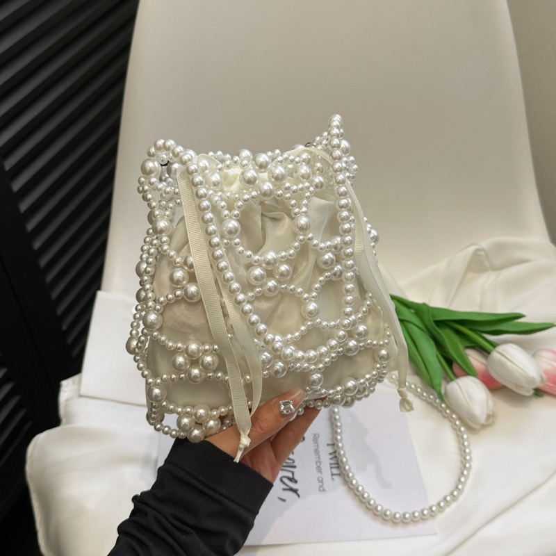 Białe torebki z koralikami, do – Luxury Bags On Sales recenzja i cena